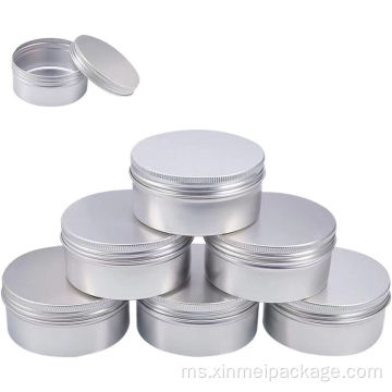 200g 6.7oz balang timah aluminium bulat besar